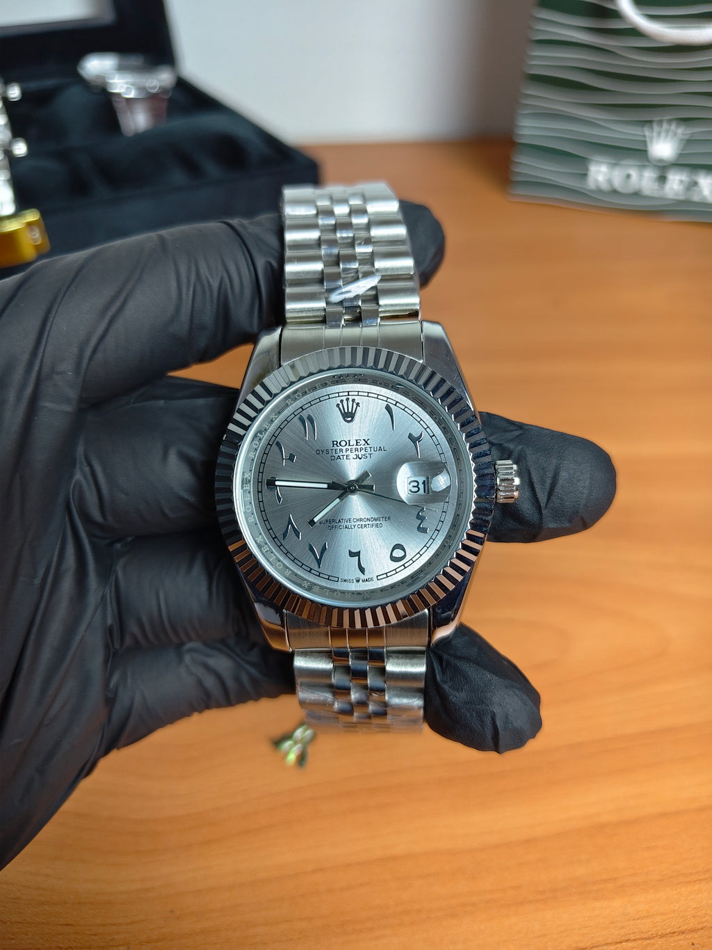 Rolex Arabic dial semi automatic (سحاب)