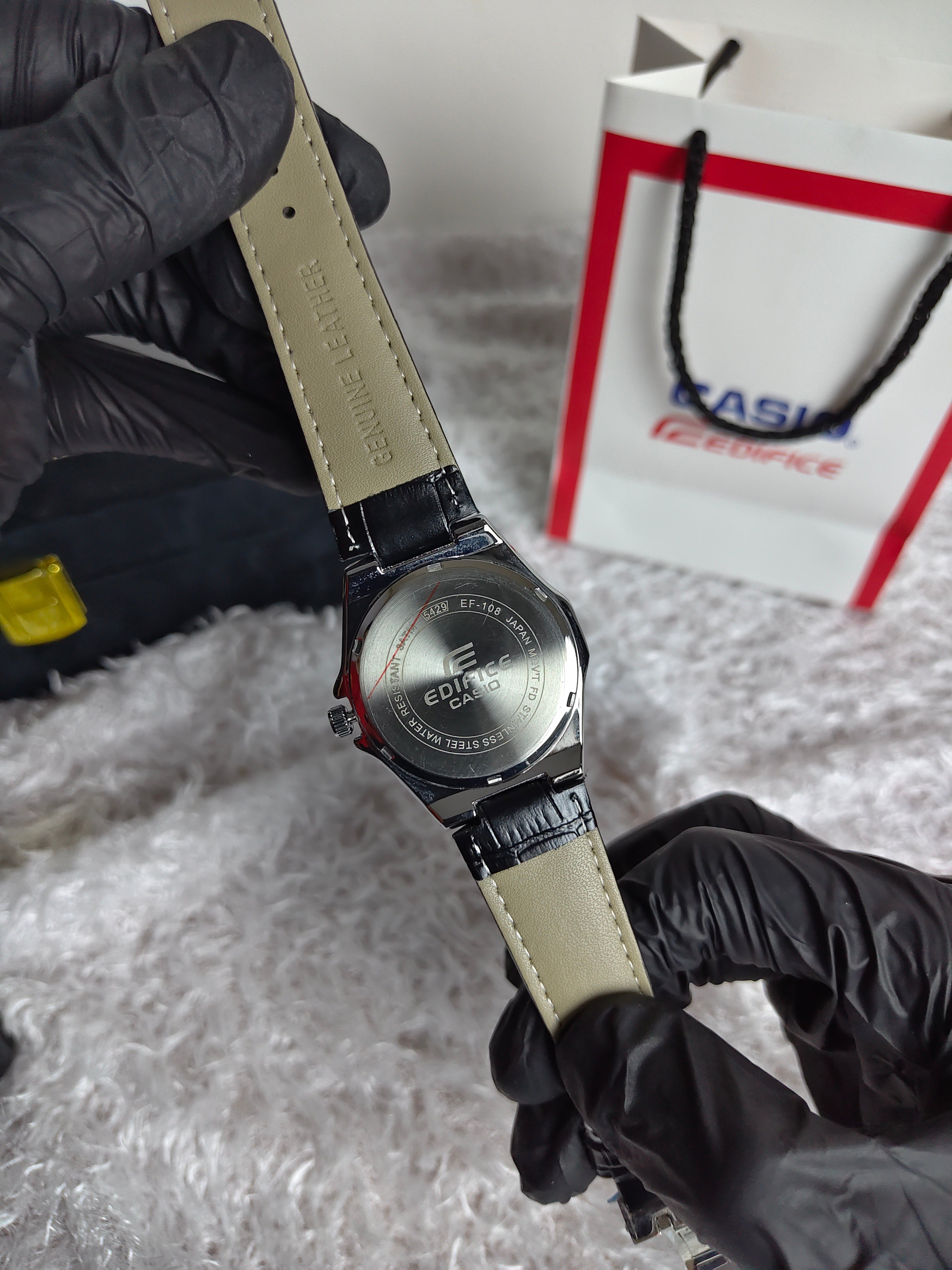 Casio Edifice leather